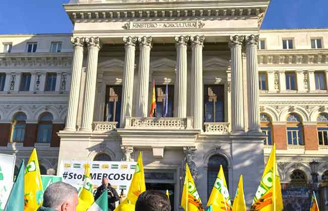 Manifestacion Madrid contra acuerdo UE-Mercosur