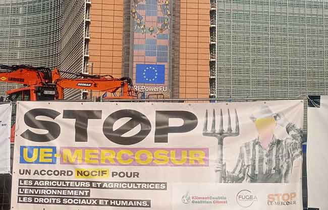 Stop UE Mercosur Bruselas