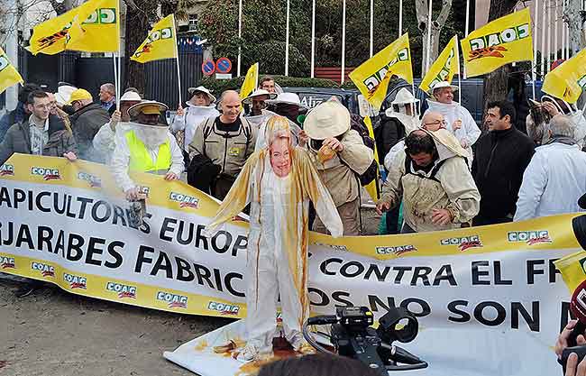 COAG - Manifestacion en Madrid contra importacion miel falsa