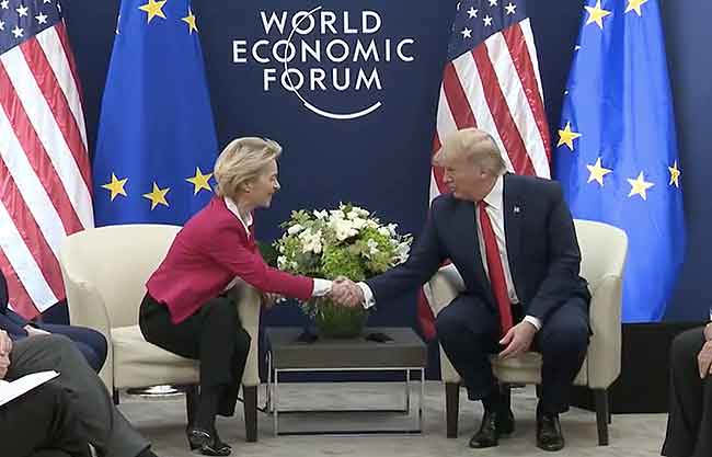 Donald Trump y Ursula von der Leyen